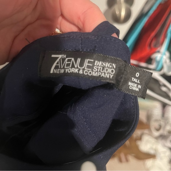 New York & Co Navy Blue Suit Set - Picture 3 of 5